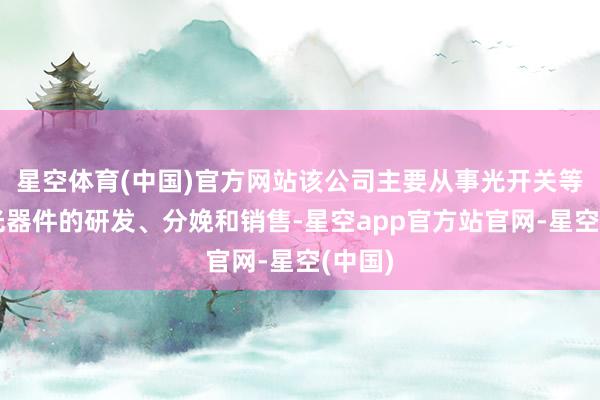 星空体育(中国)官方网站该公司主要从事光开关等无源光器件的研发、分娩和销售-星空app官方站官网-星空(中国)