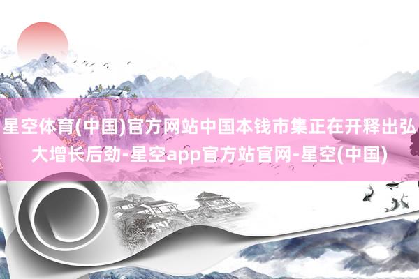 星空体育(中国)官方网站中国本钱市集正在开释出弘大增长后劲-星空app官方站官网-星空(中国)